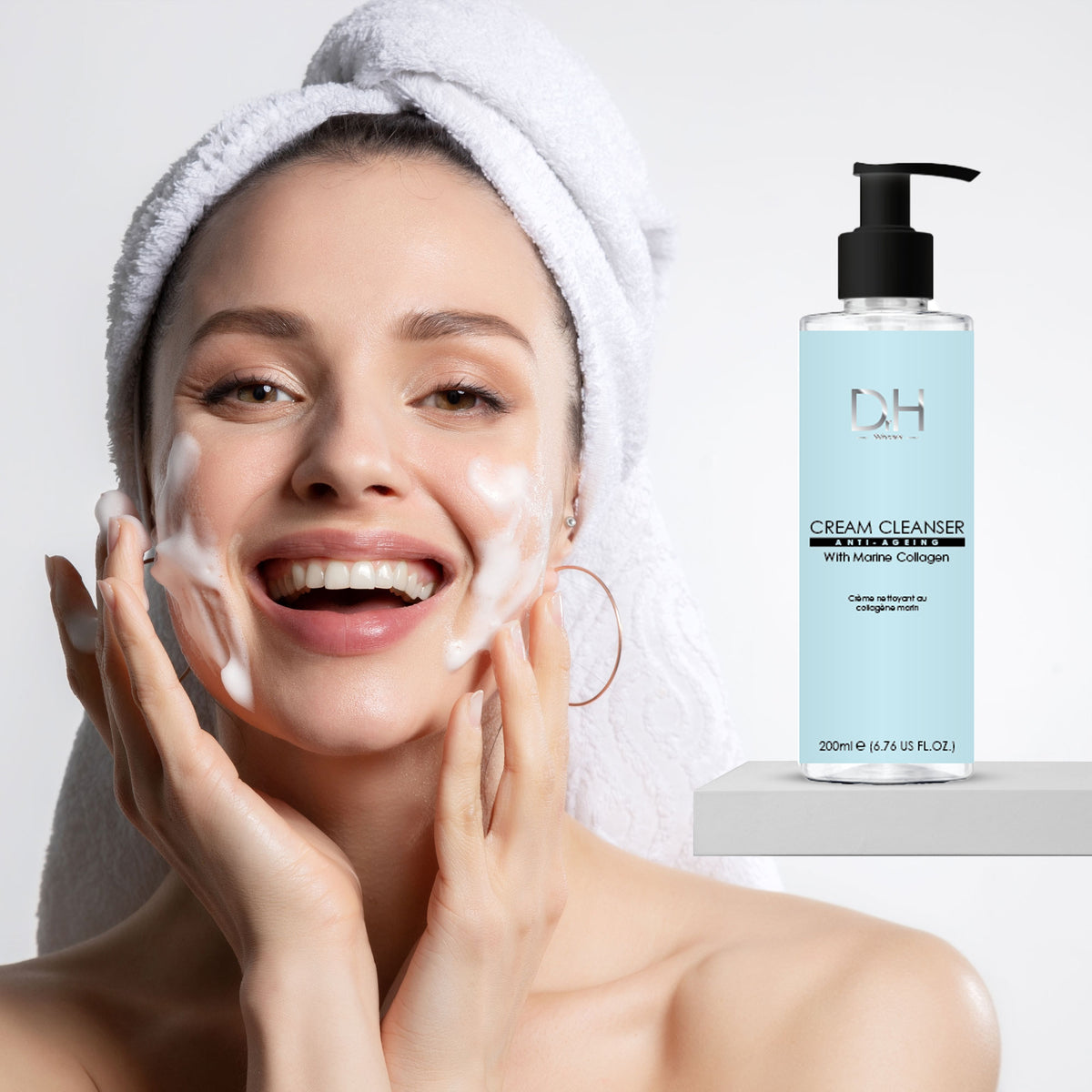 Cream Anti-Ageing Cleanser with Marine Collagen 200ml