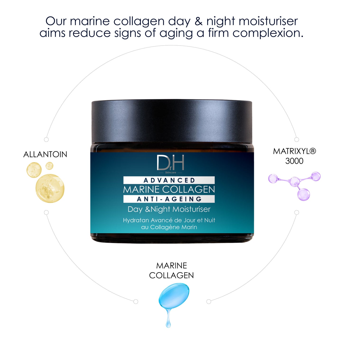 Advanced Marine Collagen Day & Anti-Ageing Night Moisturiser 60ml