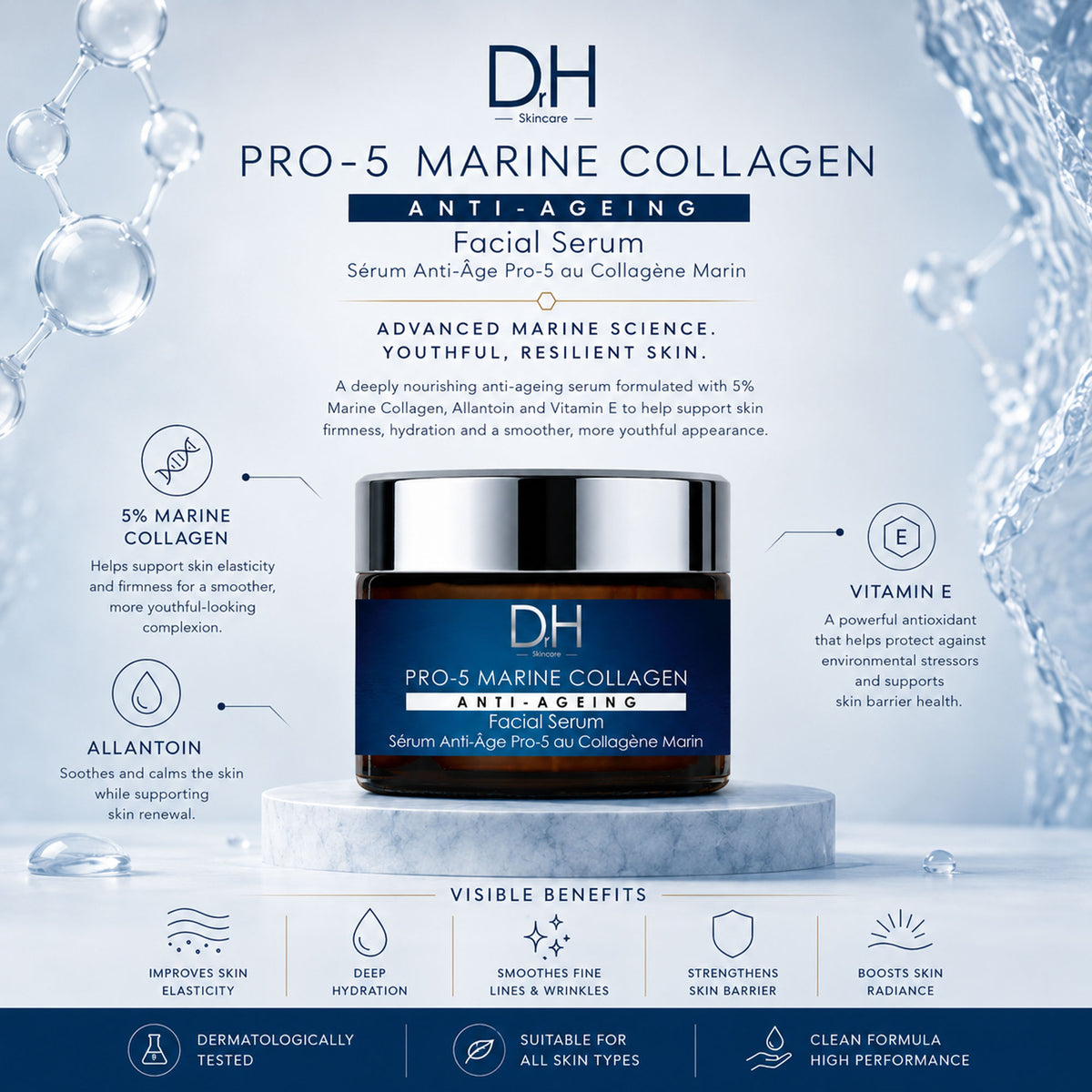 Pro-5 Marine Collagen Anti-Ageing Facial Serum 30ml