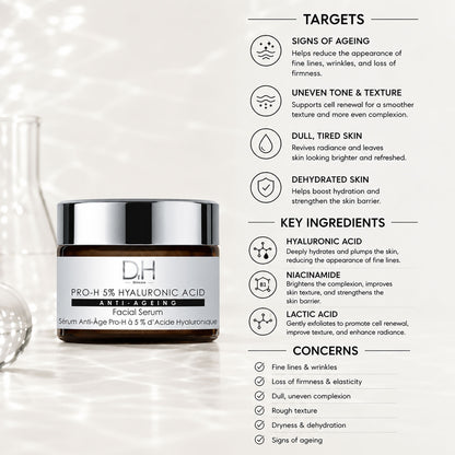 Pro-H 5% Hyaluronic Acid Anti-Ageing Facial Serum 30ml