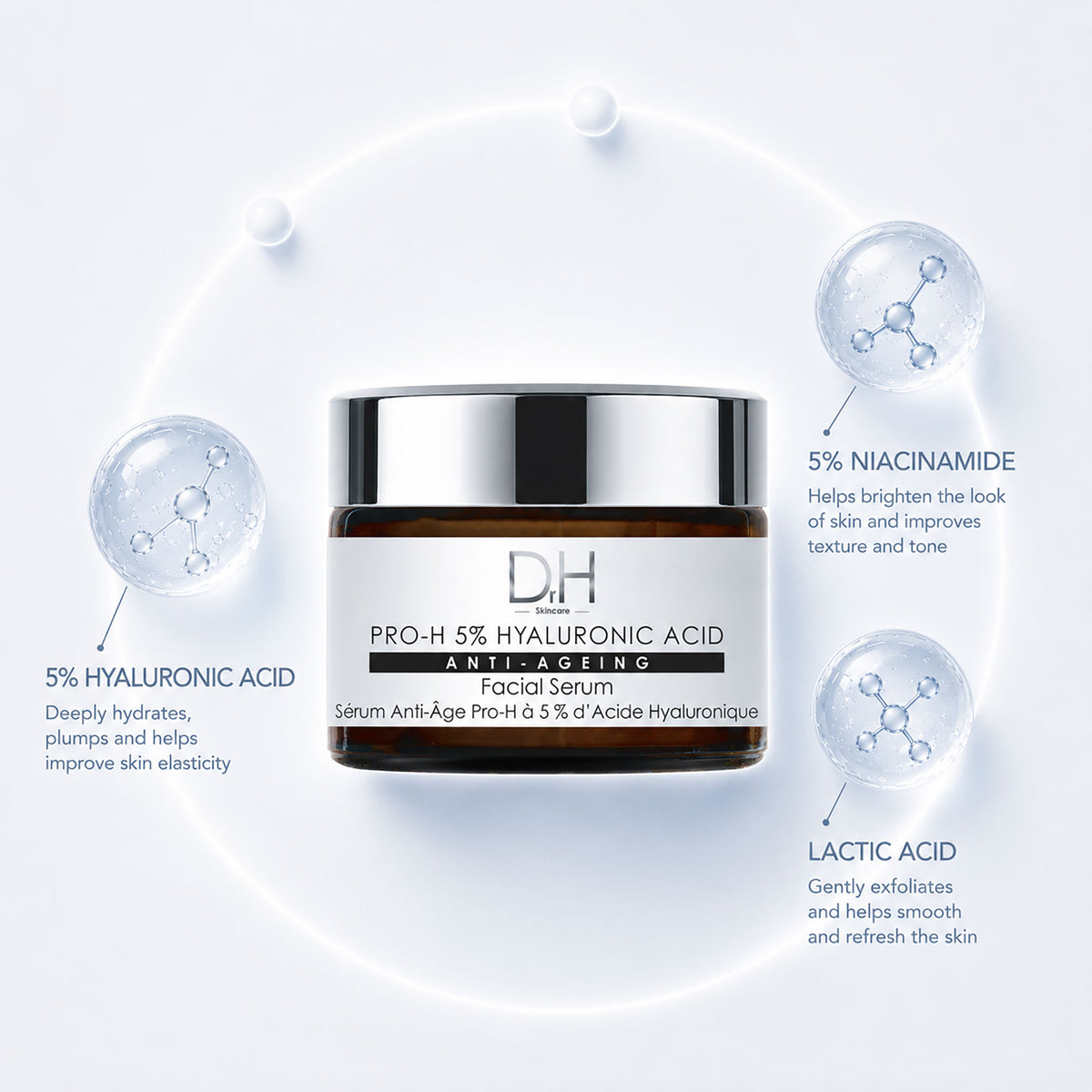 Pro-H 5% Hyaluronic Acid Anti-Ageing Facial Serum 30ml