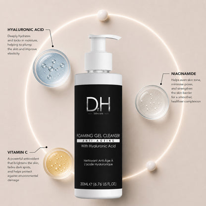 Advanced Anti-Ageing Foaming Gel Cleanser with Hyaluronic Acid 200ml