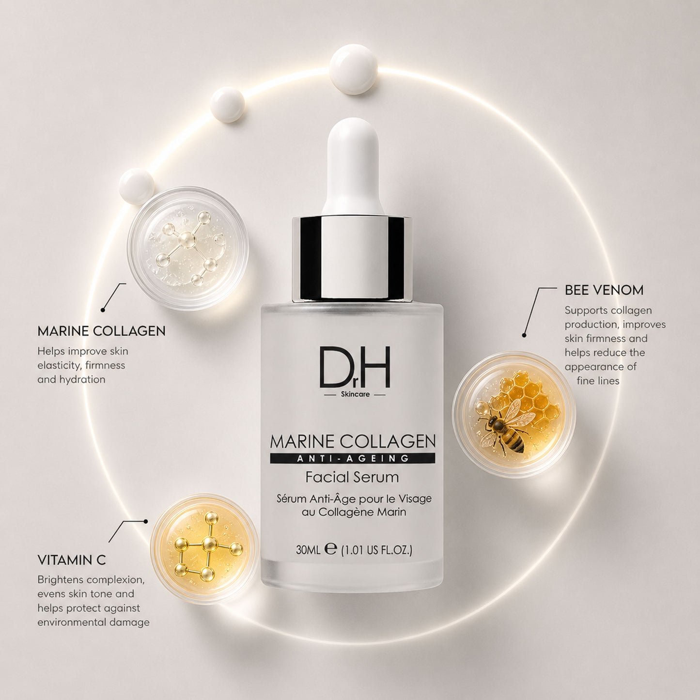 Anti-Ageing Marine Collagen Facial Serum 30ml