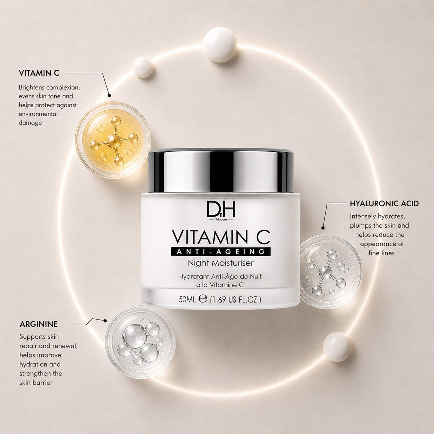 Vitamin C Anti-Ageing Night Moisturiser 50ml
