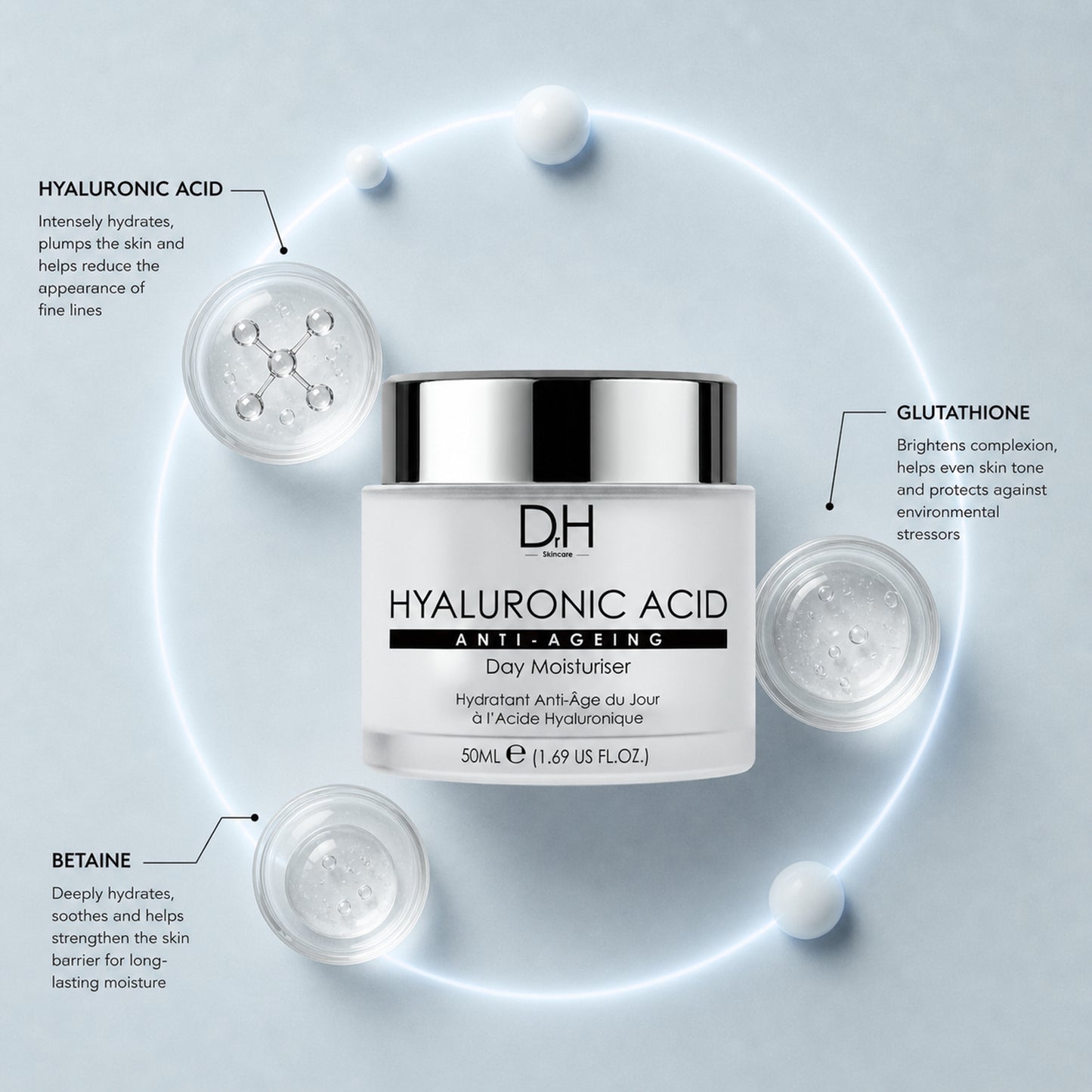 Hyaluronic Acid Anti-Ageing Day Moisturiser 50ml